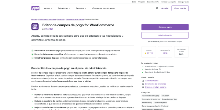 Imagen De Woocommerce Checkout Field Editor En Baratillo WP WordPress