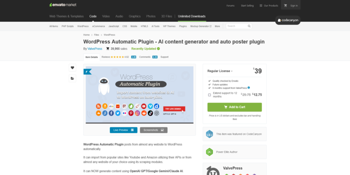 Imagen De WordPress Automatic Plugin En Baratillo WP WordPress