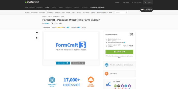 Imagen De FormCraft En Baratillo WP WordPress
