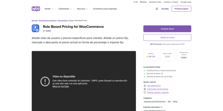 Imagen De Role Based Pricing WOO En Baratillo WP WordPress
