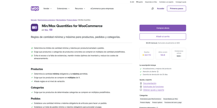 Imagen De WOO Min Max Quantities En Baratillo WP WordPress