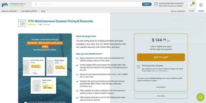 Imagen De YITH WooCommerce Dynamic Pricing & Discounts En Baratillo WP WordPress